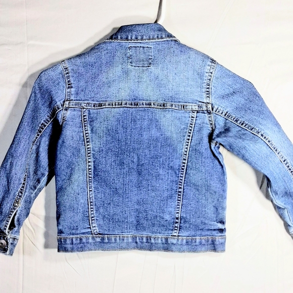 Oshkosh B'gosh Boy's 5T Med. Wash Snap Button Down Jean/Denim Jacket - Picture 7 of 9